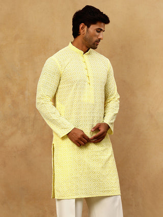 Men's Chikankari Cotton Kurta