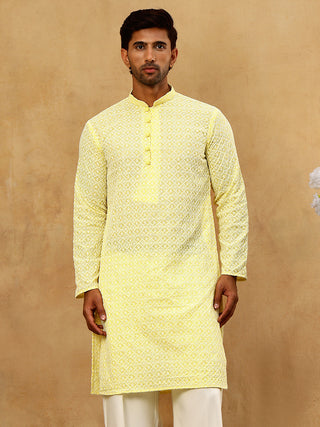 Men's Chikankari Cotton Kurta