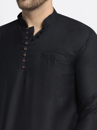 Men's Cotton Solid Short Kurtas