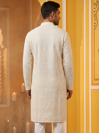 Embroidered Cotton Kurta for Men