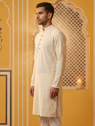 Embroidered Cotton Kurta for Men