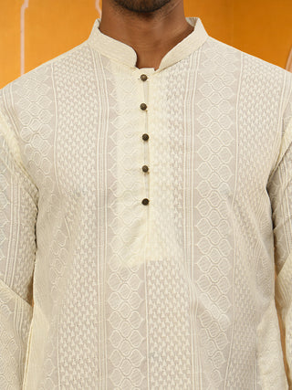 Embroidered Cotton Kurta for Men