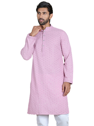 Embroidered & Sequins Cotton Kurtas