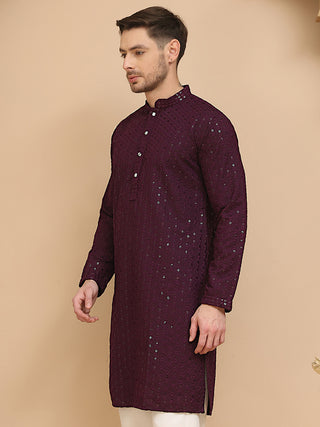 Woven Design Kurta for Men