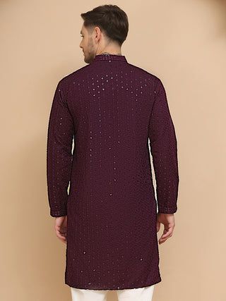 Woven Design Kurta for Men
