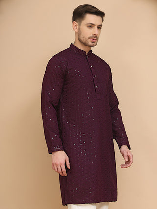 Woven Design Kurta for Men