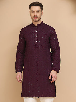 Woven Design Kurta for Men