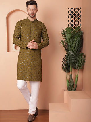 Men's Chikankari and Sequence Kurtas