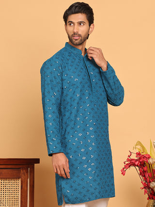 Embroidered Chikankari and Sequence Kurtas for Men