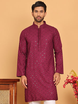 Embroidered Chikankari and Sequence Kurtas for Men