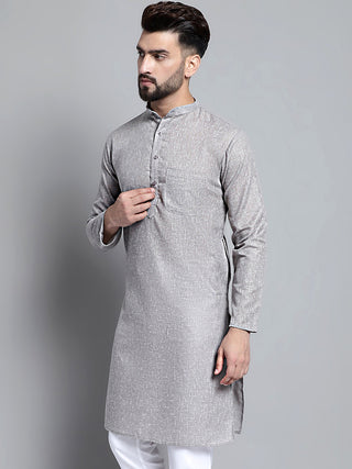 Men's Solid Pure Cotton Kurta Only