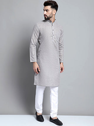 Men's Solid Pure Cotton Kurta Only