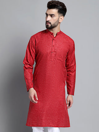 Men's Solid Pure Cotton Kurta Only