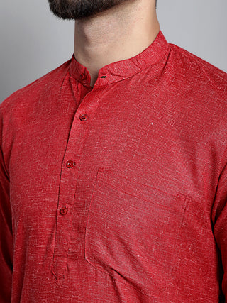 Men's Solid Pure Cotton Kurta Only