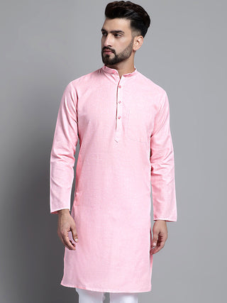 Men's Solid Pure Cotton Kurta Only