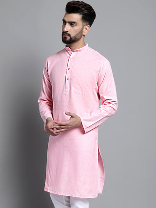 Men's Solid Pure Cotton Kurta Only