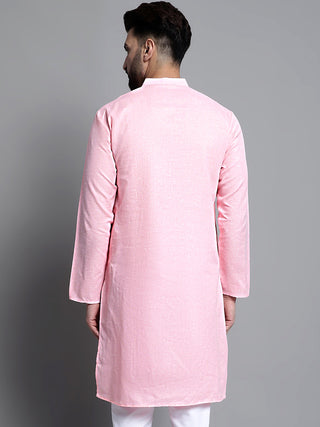 Men's Solid Pure Cotton Kurta Only