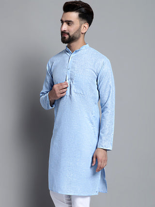 Men's Solid Pure Cotton Kurta Only