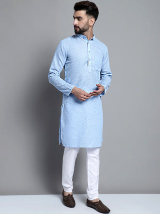 Men's Solid Pure Cotton Kurta Only