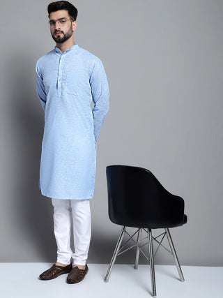 Men's Solid Pure Cotton Kurta Only