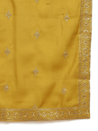 Embroidered & Sequin Kurta With Dupatta
