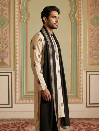Embroidered & Sequin Kurta & Dupatta