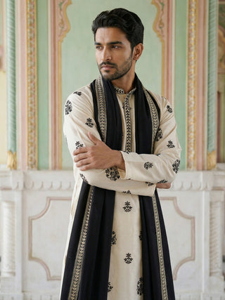 Embroidered & Sequin Kurta & Dupatta
