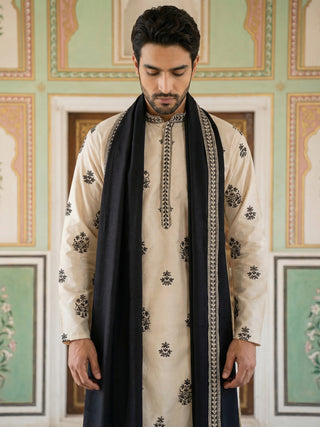 Embroidered & Sequin Kurta & Dupatta
