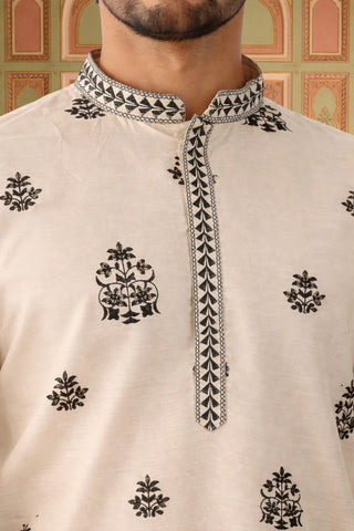 Embroidered & Sequin Kurta & Dupatta