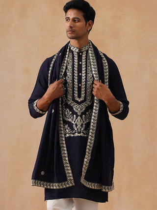Silk Blend Embroidered Kurtas
