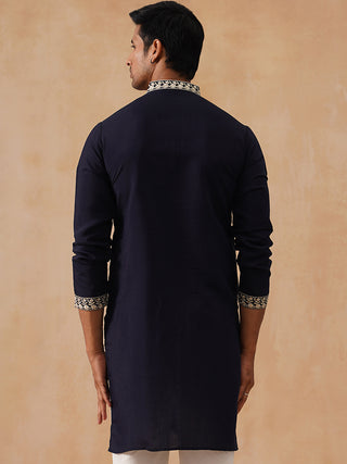 Silk Blend Embroidered Kurtas