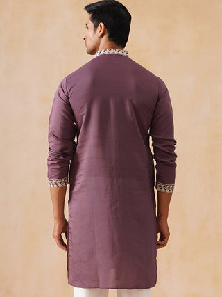 Silk Blend Embroidered Kurtas