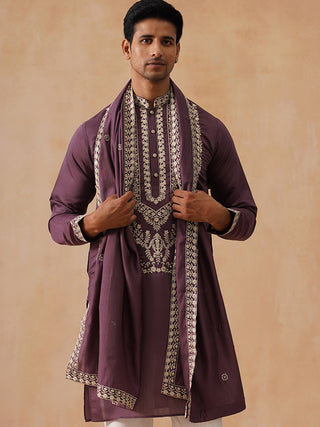 Silk Blend Embroidered Kurtas