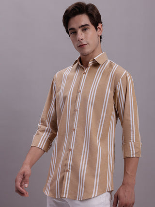 Men's Striped Casual Shirt