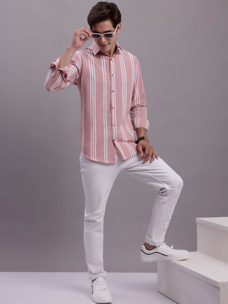 Men's Striped Casual Shirt