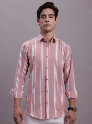 Men's Striped Casual Shirt