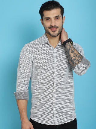 Woven Design  Cotton Shirt for Men