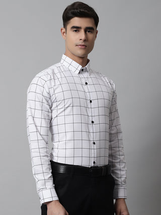 Indian Needle Men's Cotton Checked Formal Shirts