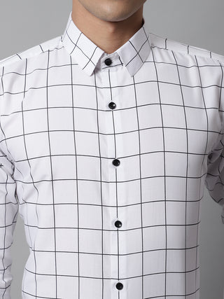 Indian Needle Men's Cotton Checked Formal Shirts