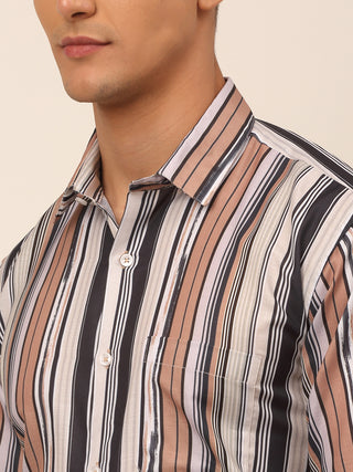 Men's Cotton Striped Formal Shirts