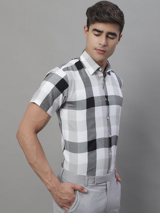 Men's Pure Cotton Checked Formal Shirts