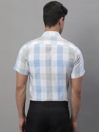 Men's Pure Cotton Checked Formal Shirts