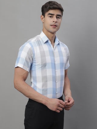 Men's Pure Cotton Checked Formal Shirts