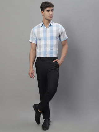 Men's Pure Cotton Checked Formal Shirts