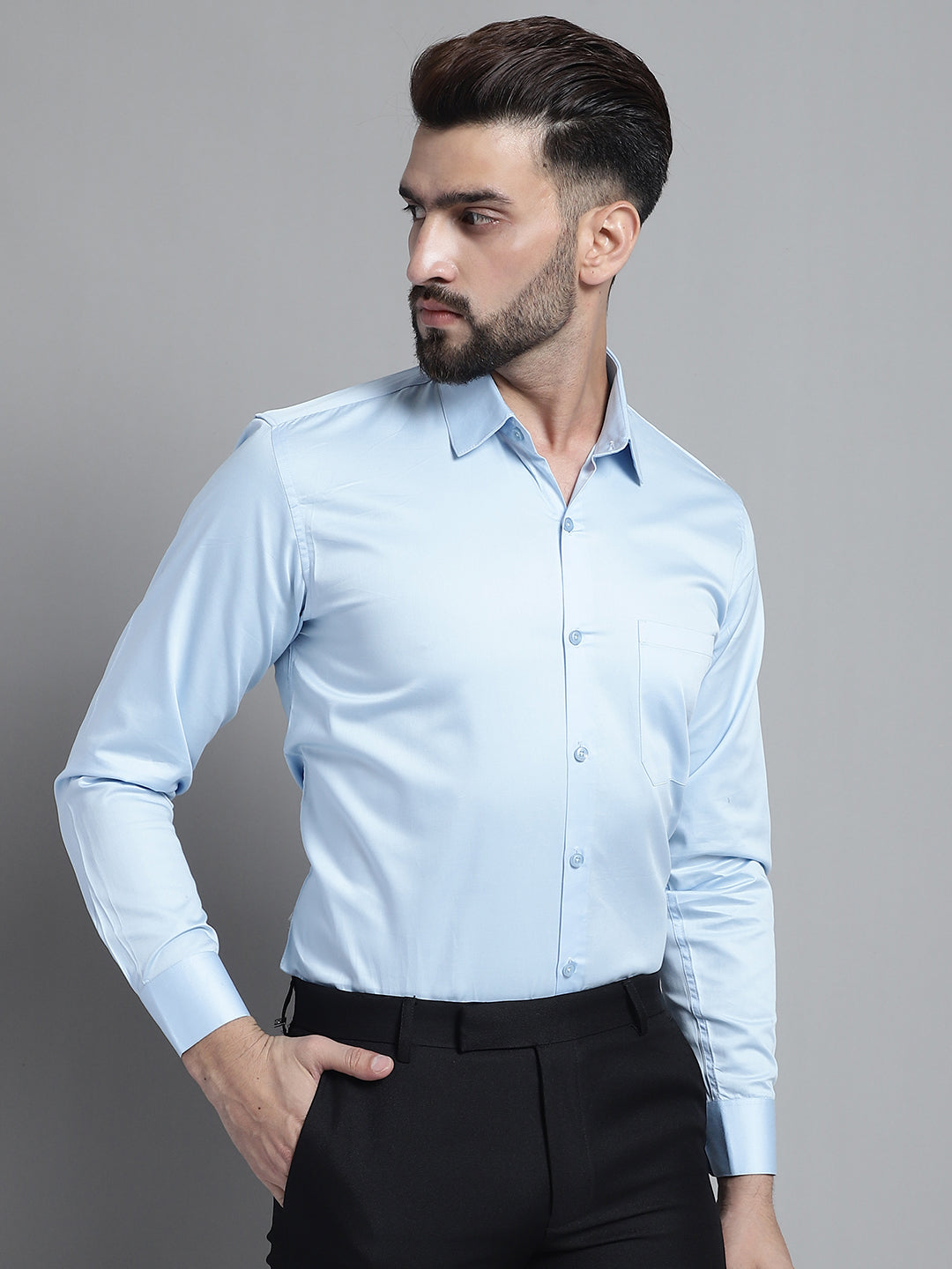 Men's Cotton Solid Formal Shirt