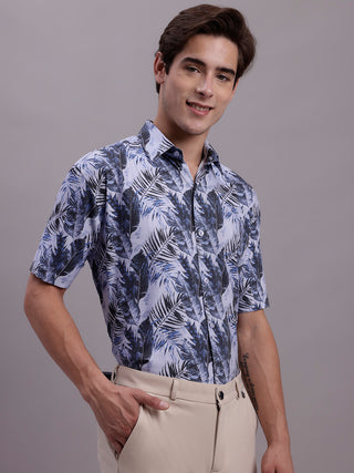 Men's Floral Printed Formal Shirt