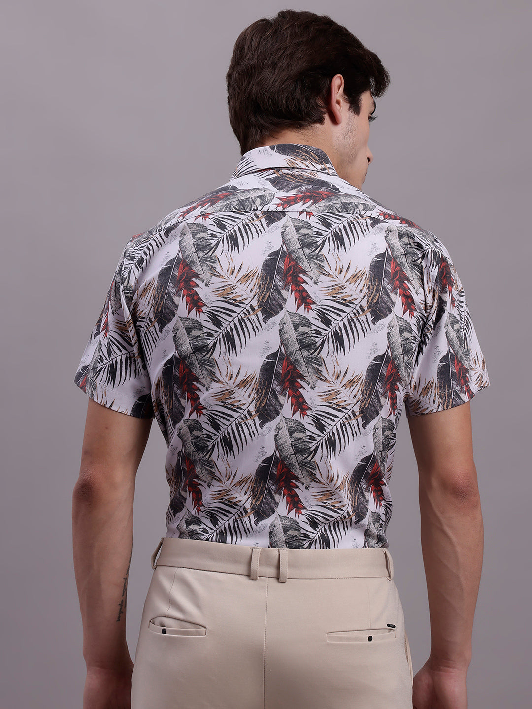 Men's Floral Printed Formal Shirt