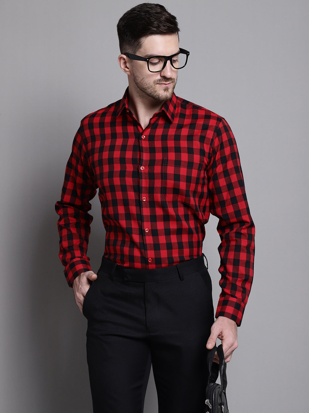 Men's Buffalo Check Formal Shirt