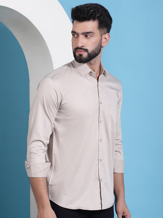 Men's Cotton Solid Casual Shirt