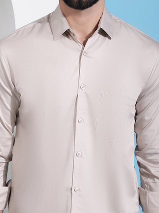 Men's Cotton Solid Casual Shirt